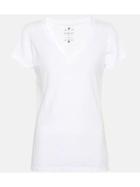 Tricou Velvet de catifea alb