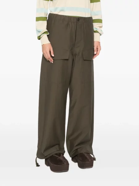 Pantaloni Jw Anderson cu broderie verde