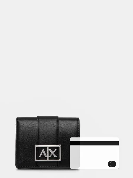 Armani Exchange Портмоне черно