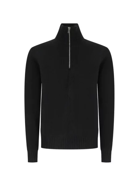 Pulover Alpha Studio tricotate negru