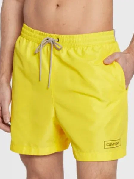 Calvin Klein Swimwear Pantaloni scurți pentru înot galben
