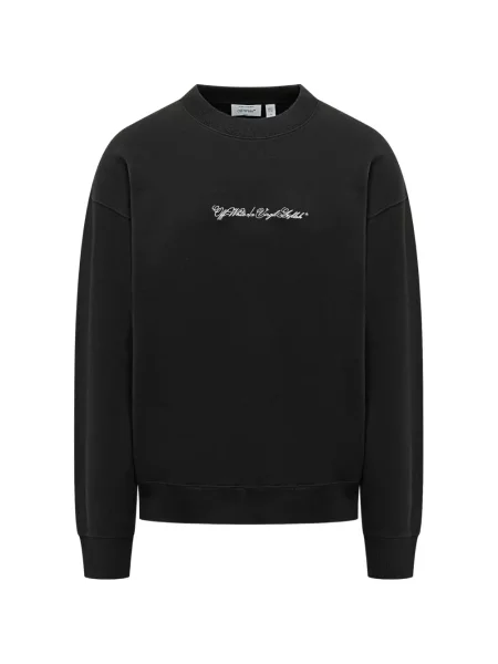 Hanorac crewneck Off-white alb