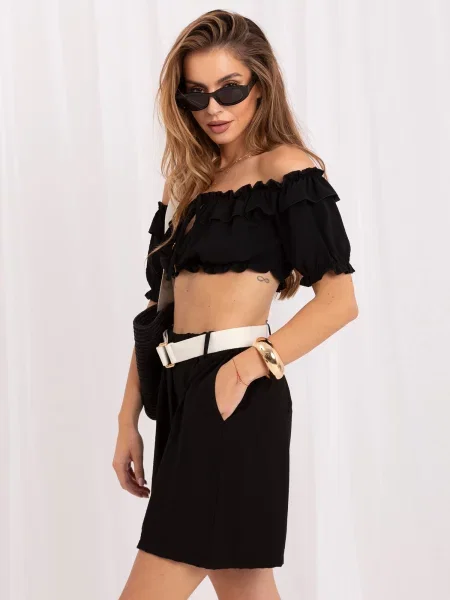 Pantaloni scurți Rue Paris negru