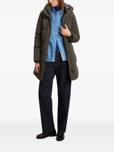Matlasat geacă parka Woolrich verde