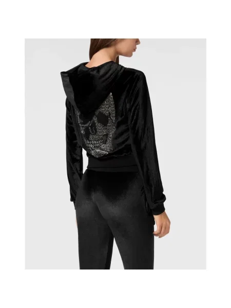 Sweter Philipp Plein z kapturem czarny