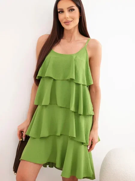 Sukienka mini Kesi Włoski na ramiączkach