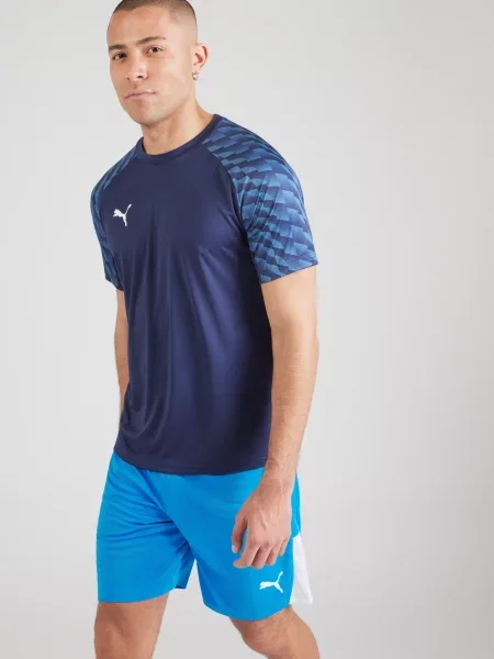 PUMA Tricou funcțional bleumarin / safir alb