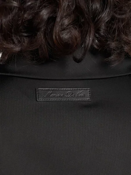 Cămașă Manière De Voir din satin negru