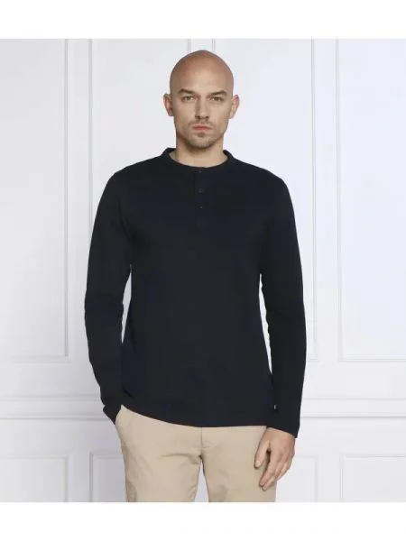 Tricou mânecă lungă Boss Orange portocaliu