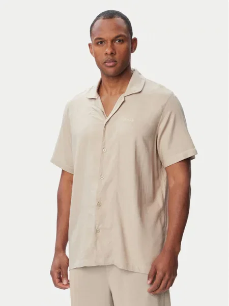 BOSS Cămașă Fresh Shirt deschis bej