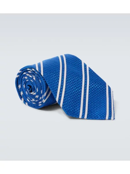 Svilena kravata Tom Ford s črtami modra