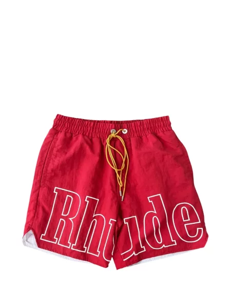 Pantaloni scurți Rhude cu imagine roșu
