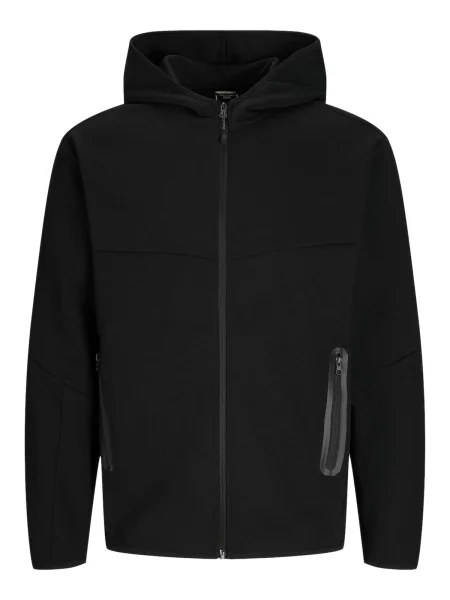 JACK & JONES Tepláková bunda JCofusion' čierna