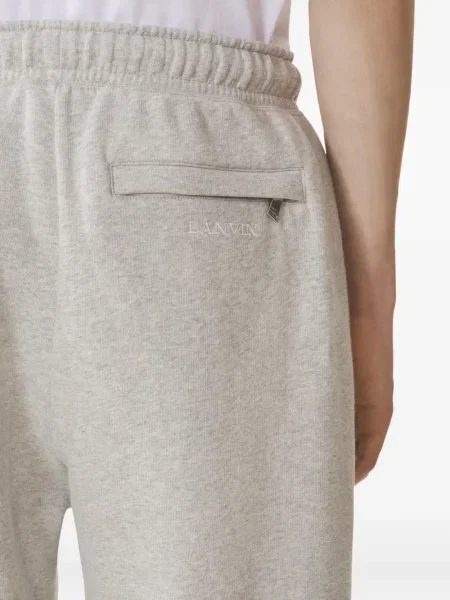 Pantaloni Lanvin cu broderie gri