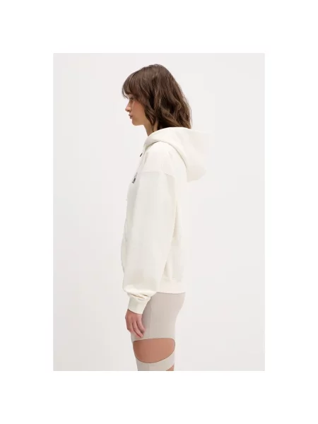 Bluza z kapturem Vetements z logo beżowa