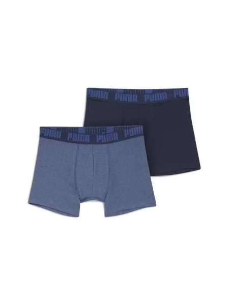 Obcisłe bokserki z detalem z logo w zestawie 2 szt. Puma niebieskie