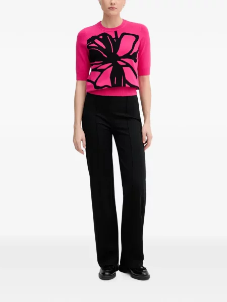Scurt pulover Dkny cu model floral roz