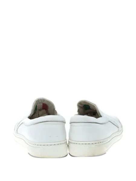 Sneakerși Philipp Plein din piele slip-on alb