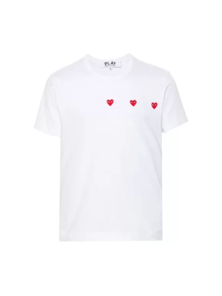 Koszulka polo Comme Des Garcons biała