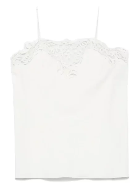Jedwabny top Ferragamo biały