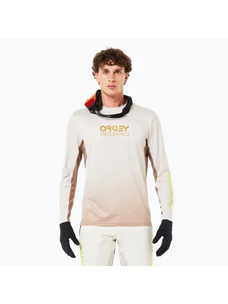 Тениска Oakley с градиентным принтом бежово