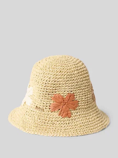 Kapelusz z kwiatowymi aplikacjami model DARSHY' Barts beżowy