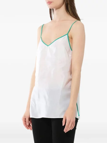 Top Pucci fără mâneci alb