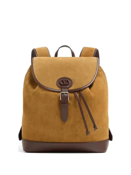 Rucsac Valentino Garavani din piele de căprioară