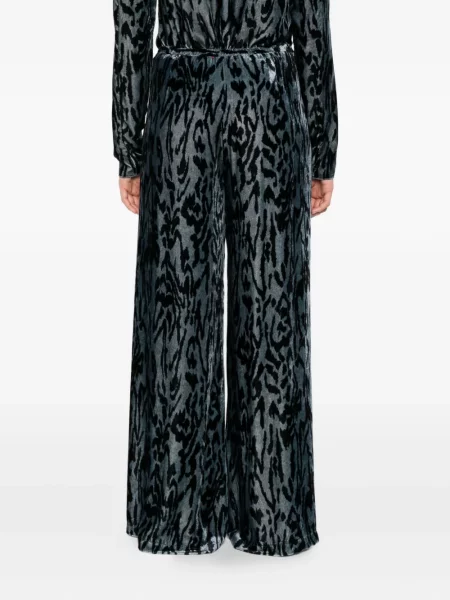 Pantaloni Forte_forte cu imagine albastru