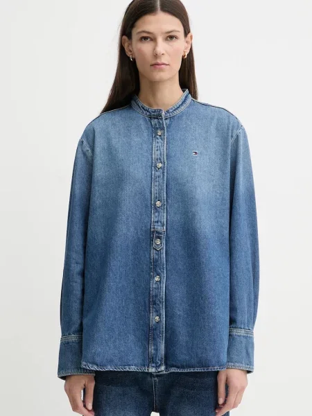 Traper košulja Tommy Hilfiger za žene regular plava