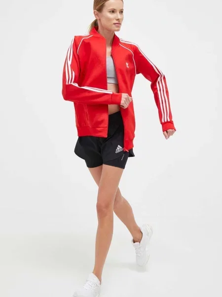 Adidas Originals bluza Adicolor Classics SST z aplikacją czerwony