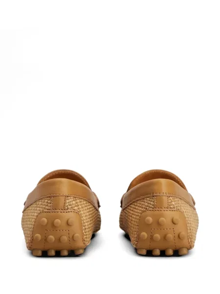Pantofi loafer Tod's cu autograf maro