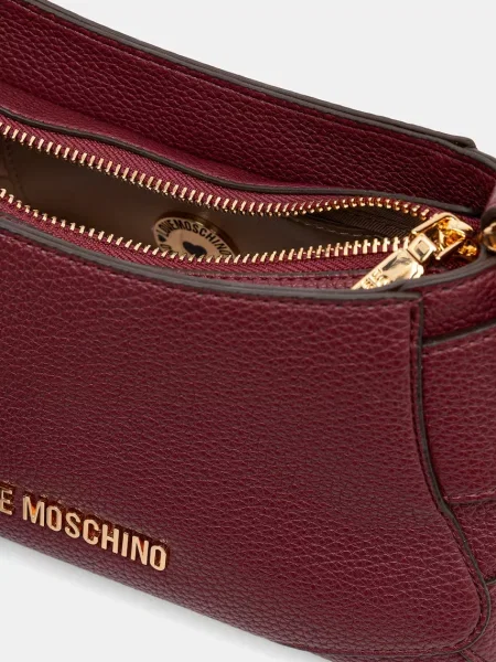 Кожаная сумка через плечо Love Moschino