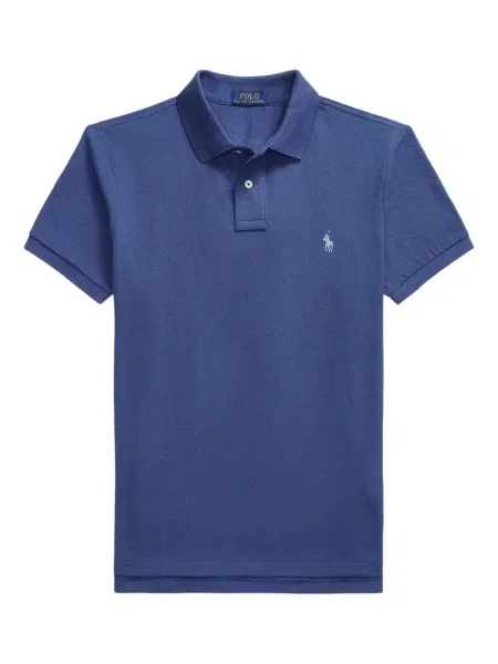 Șapcă Polo Ralph Lauren cu broderie din țesătură twill în carouri albastru