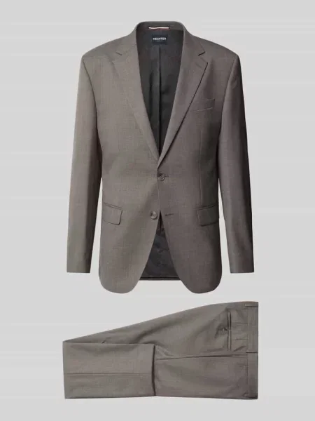 Garnitur krój slim fit z mieszanki żywej wełny Hechter Paris