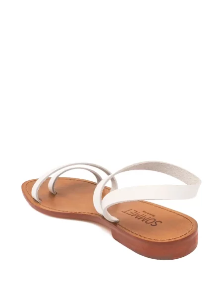 Sandale Sommet din piele alb