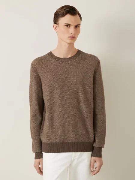 Zegna Kašmírový Svetr světle hnědá