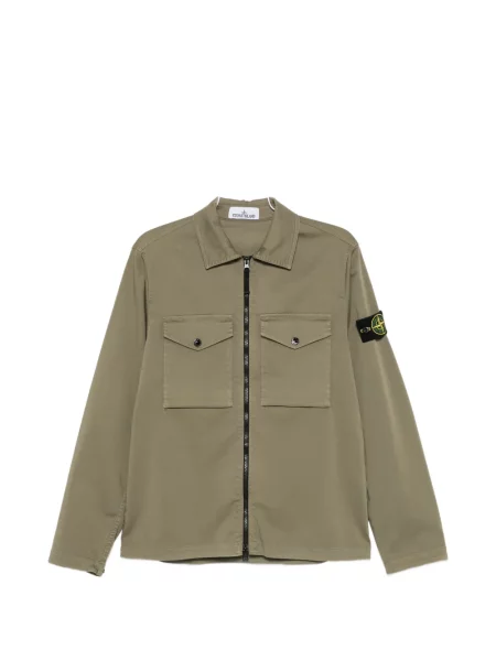 Cămașă Stone Island cu strasuri verde