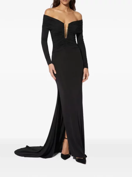 Ușor rochie Elisabetta Franchi din jerseu negru