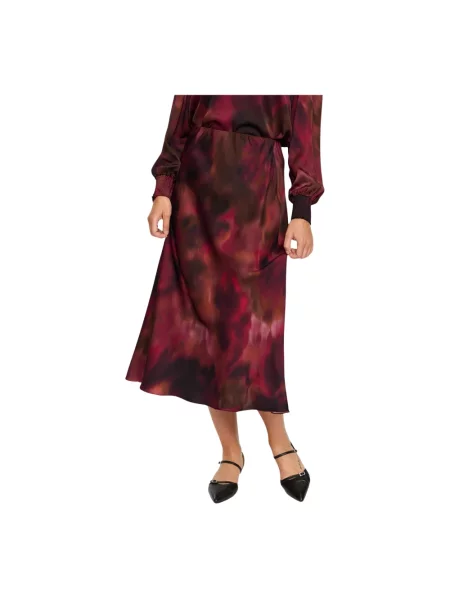 Wielobarwność spódnica midi 2-biz do kolan