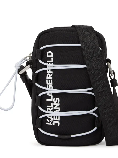 KARL LAGERFELD JEANS Torba za čez ramo Pouch črna bela