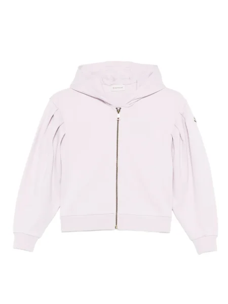 Bluza z kapturem dziecięca Moncler Enfant fioletowa