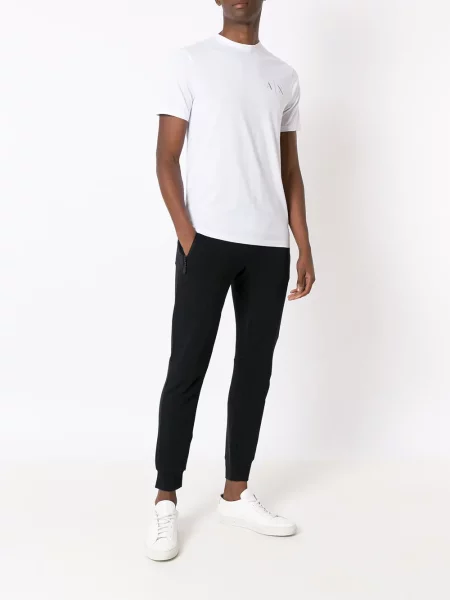 Bėgimas siaurėjantys kelnės Armani Exchange mėlyna