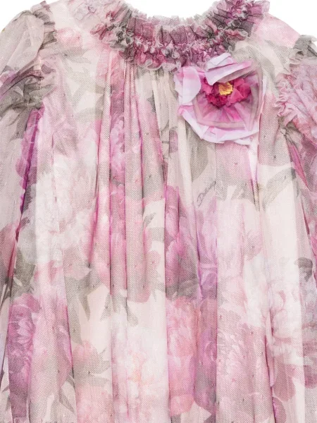 Dětské šaty Dolce & Gabbana růžové