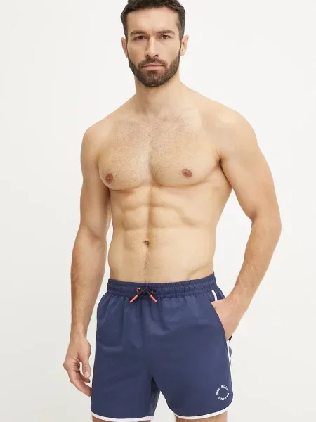 Плувни шорти Red Bull Racing x Pepe Jeans RBR PIPING тъмносиньо червено