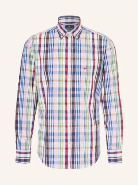 Fynch-Hatton Košile Regular Fit tmavě / zelená / modrá červená