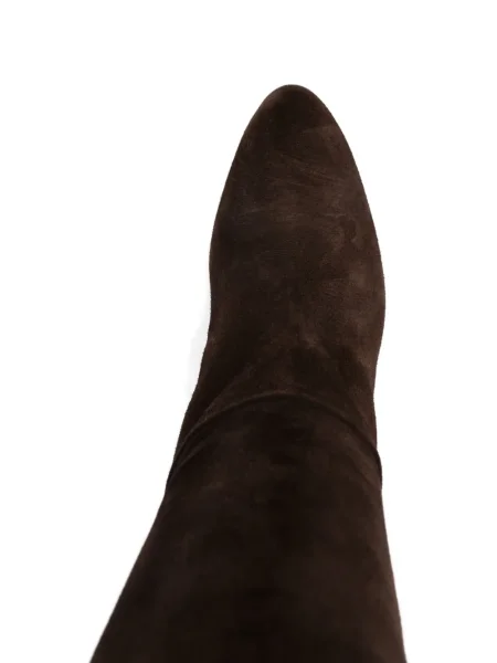 Cizme Chloé din piele de căprioară maro