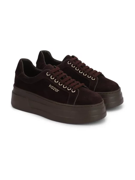Sneakersy Kazar brązowe