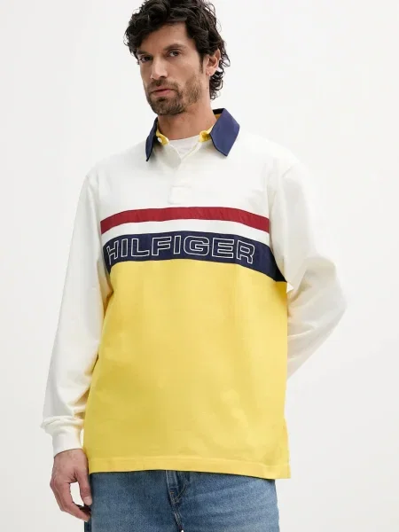 Bombažen pulover Tommy Hilfiger SAILING bela