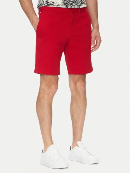 Pantaloni scurți Tommy Hilfiger roșu
